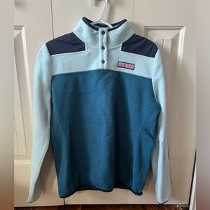 Vineyard Vines Harbor Fleece 1/4 Snap Pullover Size Medium